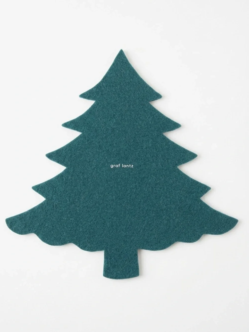 NWOT Graf Lantz Evergreen Tree Felt Trivet | Kombu Shade